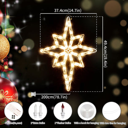 Lighted Bethlehem Star